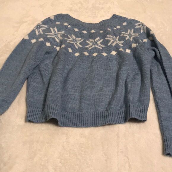 NWT Copper Key Soft Blue Snowflake Sweater - Sz L - Picture 7 of 7
